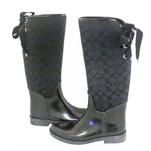 Coach Tristee Monogram Rain Boots